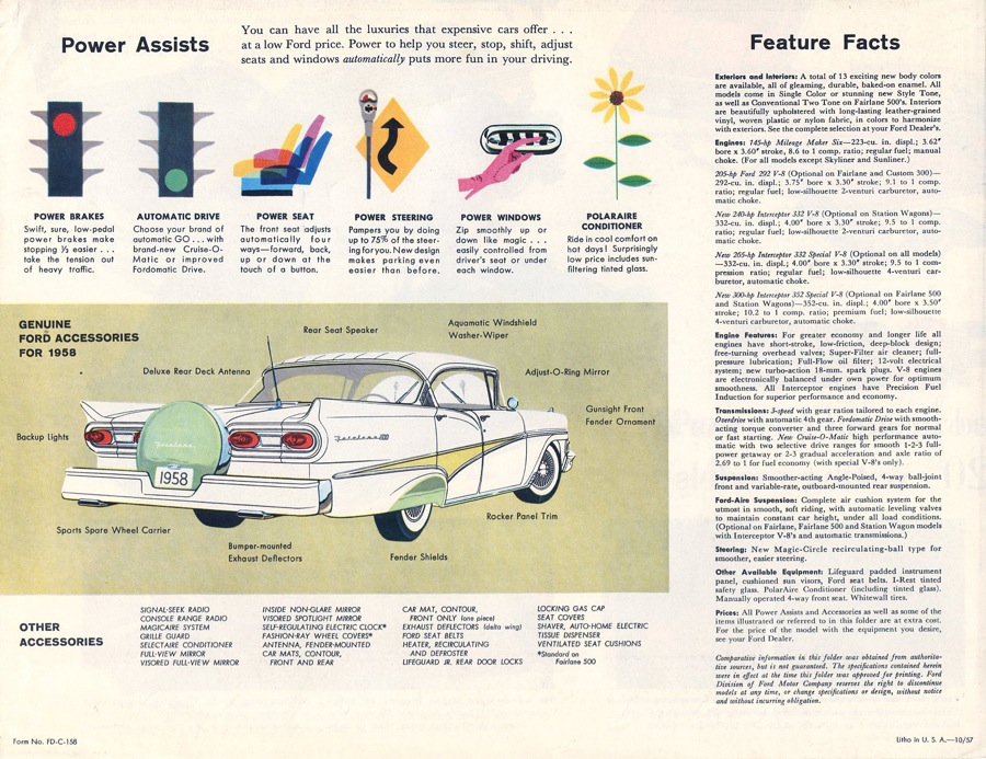 1958 Ford Foldout Page 4